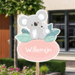 Geboortebord | Baby koala met moeder koala - Afbeelding 8
