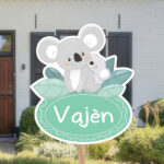 Geboortebord | Baby koala met moeder koala - Afbeelding 4