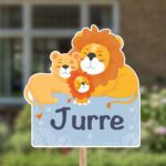Geboortebord | Familie leeuw