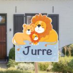 Geboortebord | Familie leeuw - Afbeelding 2