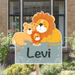 Geboortebord | Familie leeuw - Afbeelding 7