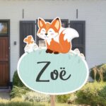 Geboortebord | Vosje in het veld - Afbeelding 2