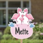 Geboortebord | Familie flamingo