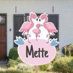 Geboortebord | Familie flamingo - Afbeelding 2