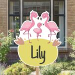 Geboortebord | Familie flamingo - Afbeelding 7