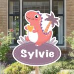 Geboortebord | Dino met hartje - Afbeelding 5