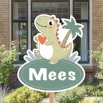 Geboortebord | Dino met hartje - Afbeelding 7