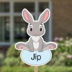 Geboortebord | Boerderijdier konijn