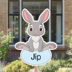 Geboortebord | Boerderijdier konijn - Afbeelding 5