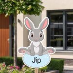 Geboortebord | Boerderijdier konijn - Afbeelding 8