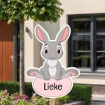 Geboortebord | Boerderijdier konijn - Afbeelding 10
