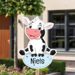 Geboortebord | Boerderijdier koe - Afbeelding 8