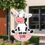Geboortebord | Boerderijdier koe - Afbeelding 10