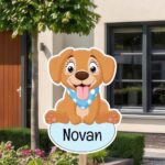 Geboortebord | Hond met sjaaltje - Afbeelding 8