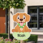 Geboortebord | Hond met sjaaltje - Afbeelding 9