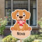 Geboortebord | Hond met sjaaltje - Afbeelding 7