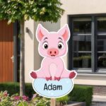Geboortebord | Boerderijdier varken - Afbeelding 8