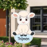Geboortebord | Boerderijdier schaap - Afbeelding 8