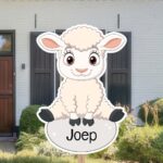 Geboortebord | Boerderijdier schaap - Afbeelding 3