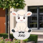 Geboortebord | Boerderijdier schaap - Afbeelding 9