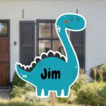 Geboortebord | Dino met stekels - Afbeelding 2