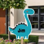 Geboortebord | Dino met stekels - Afbeelding 8