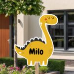 Geboortebord | Dino met stekels - Afbeelding 10