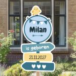 Geboortebord | Wegwijzer met vogeltje - Afbeelding 5