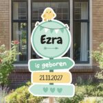 Geboortebord | Wegwijzer met vogeltje - Afbeelding 6