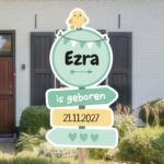 Geboortebord | Wegwijzer met vogeltje - Afbeelding 3
