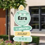 Geboortebord | Wegwijzer met vogeltje - Afbeelding 9