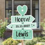 Geboortebord | Wegwijzer met hartje - Afbeelding 6