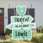 Geboortebord | Wegwijzer met hartje - Afbeelding 3