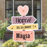 Geboortebord | Wegwijzer met hartje - Afbeelding 7