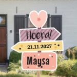 Geboortebord | Wegwijzer met hartje - Afbeelding 4