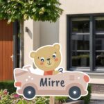 Geboortebord | Beer in auto - Afbeelding 9