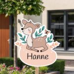 Geboortebord | Liggend hertje - Afbeelding 10