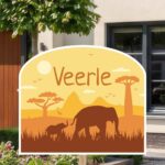 Geboortebord | Olifanten landschap - Afbeelding 10