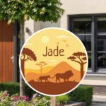 Geboortebord | Leeuwen landschap - Afbeelding 10