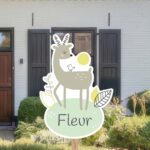 Geboortebord | Hert met vogeltje - Afbeelding 3