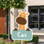 Geboortebord | Happy giraffe - Afbeelding 9