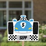 Geboortebord | Raceauto