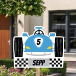 Geboortebord | Raceauto - Afbeelding 4