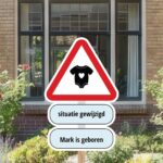 Geboortebord | Situatie gewijzigd rompertje - Afbeelding 3