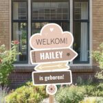 Geboortebord | Wegwijzer met pijl - Afbeelding 3