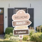 Geboortebord | Wegwijzer met pijl - Afbeelding 2