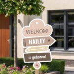 Geboortebord | Wegwijzer met pijl - Afbeelding 4