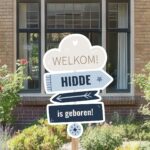 Geboortebord | Wegwijzer met pijl - Afbeelding 6