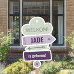 Geboortebord | Wegwijzer met pijl - Afbeelding 9