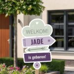 Geboortebord | Wegwijzer met pijl - Afbeelding 10